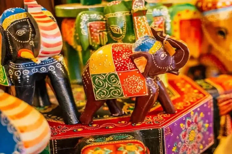 Artisan crafting handmade pottery and traditional decor items