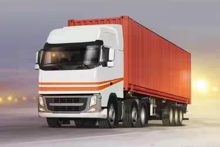Fleet of logistics trucks for interstate cargo transportation