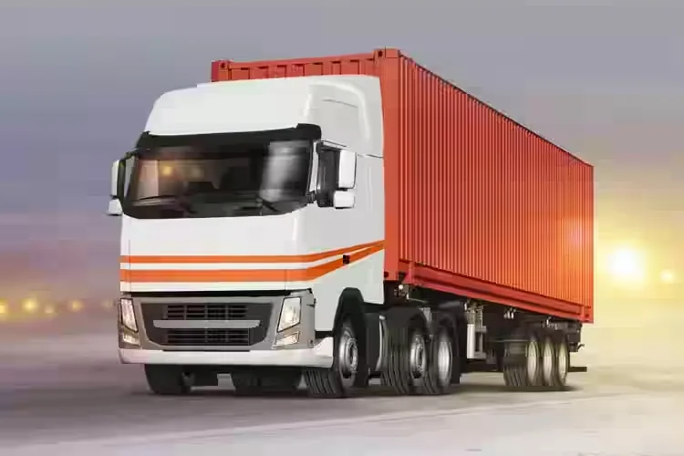 Fleet of logistics trucks for interstate cargo transportation